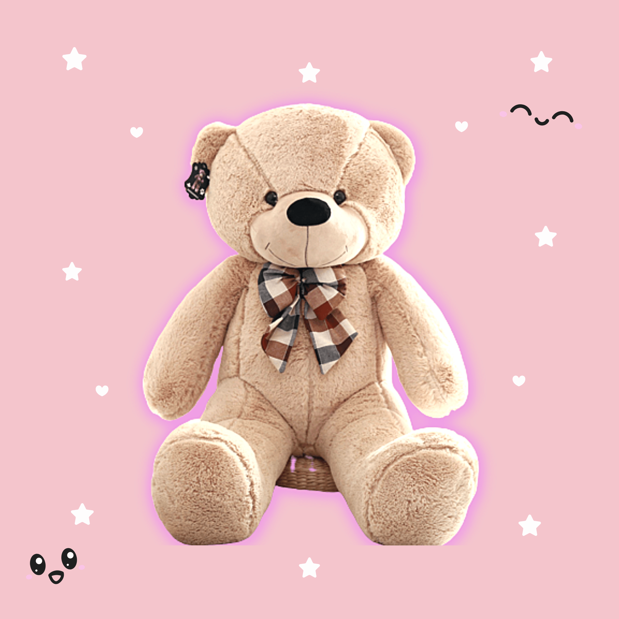 Teddy bear with discount black bow tie