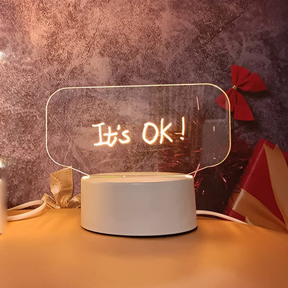 Shop GlowWriter: Kawaii LED Message Board Lamp - Decor Goodlifebean Plushies | Stuffed Animals
