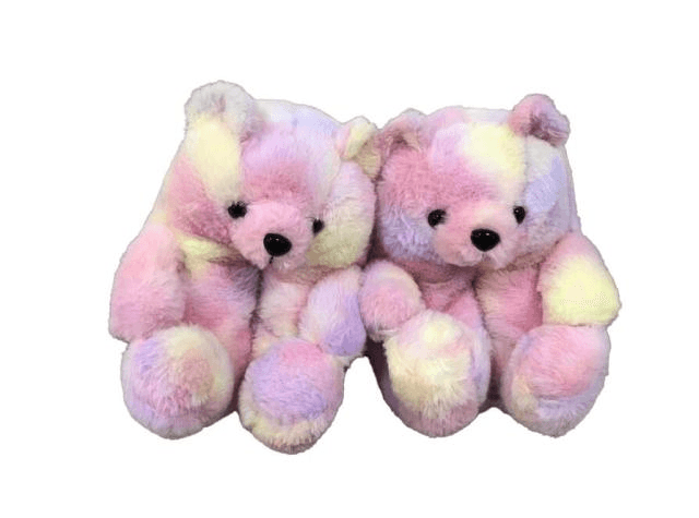 Unicorn Teddy Bear Plush Slippers - Goodlifebean Shoes