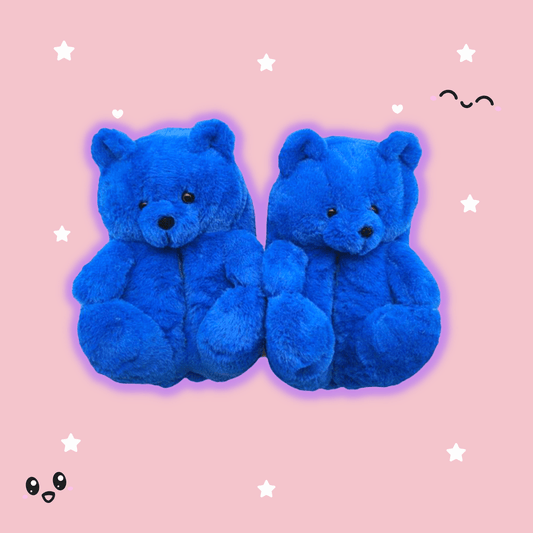 Shop Sapphire Blue Teddy Bear Plush - Goodlifebean Plushie | Stuffed Animal