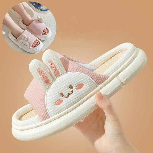 Shop Cute Bunny Linen Slippers - Goodlifebean Plushie | Stuffed Animal
