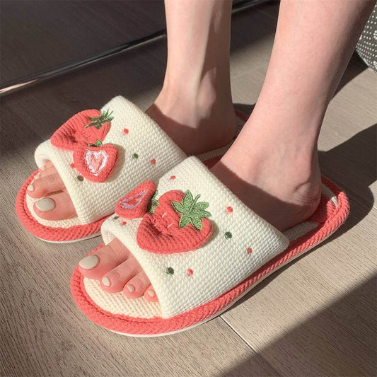 Shop Snuggly Strawberry Slippers - Goodlifebean Plushie | Stuffed Animal
