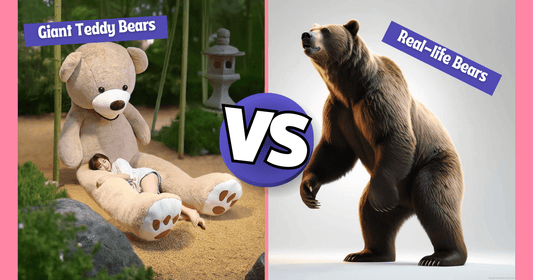 How BIG Are Our Giant Teddy Bears Compared to Real-Life Bears? Mind-Blowing Size Comparison! - Goodlifebean