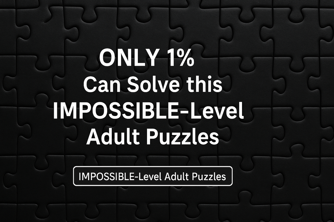 1000 piece All Black Puzzle | Adult Jigsaw Puzzles