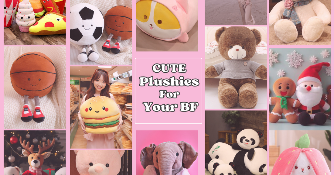 Cute Plushies for Boyfriend | Gifts for Him | Plushie Gifts