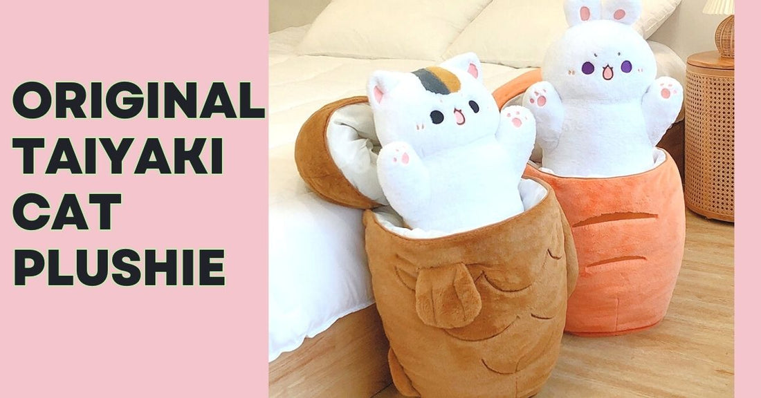 Taiyaki Cat Plushie | Taiyaki Cat Inside Giant Plush | Goodlifebean