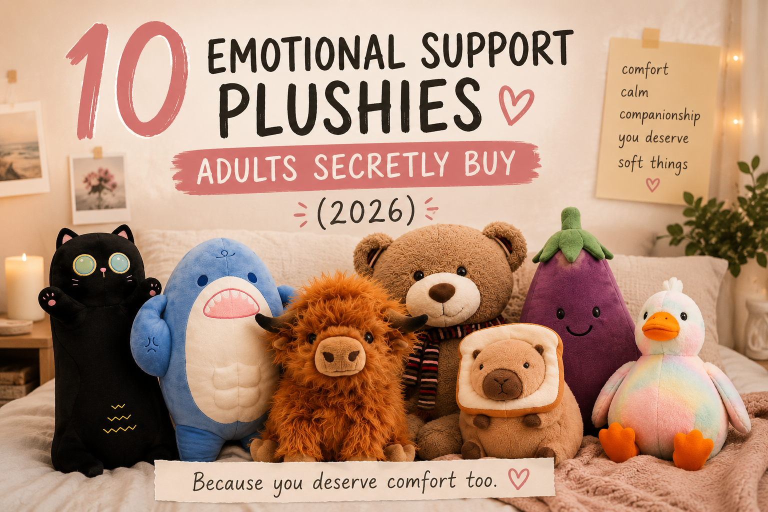 FAQs: Everything You Need to Know About Emotional Support Plushies ...