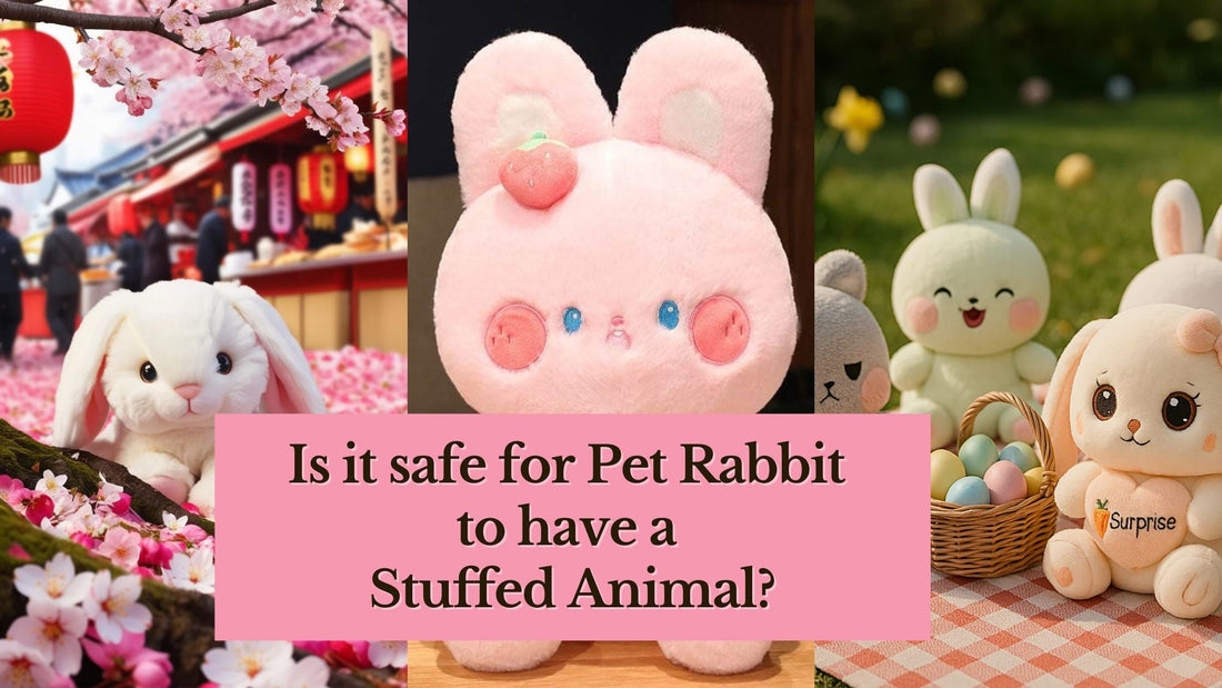 Is it safe for pet rabbit to have a stuffed animal?