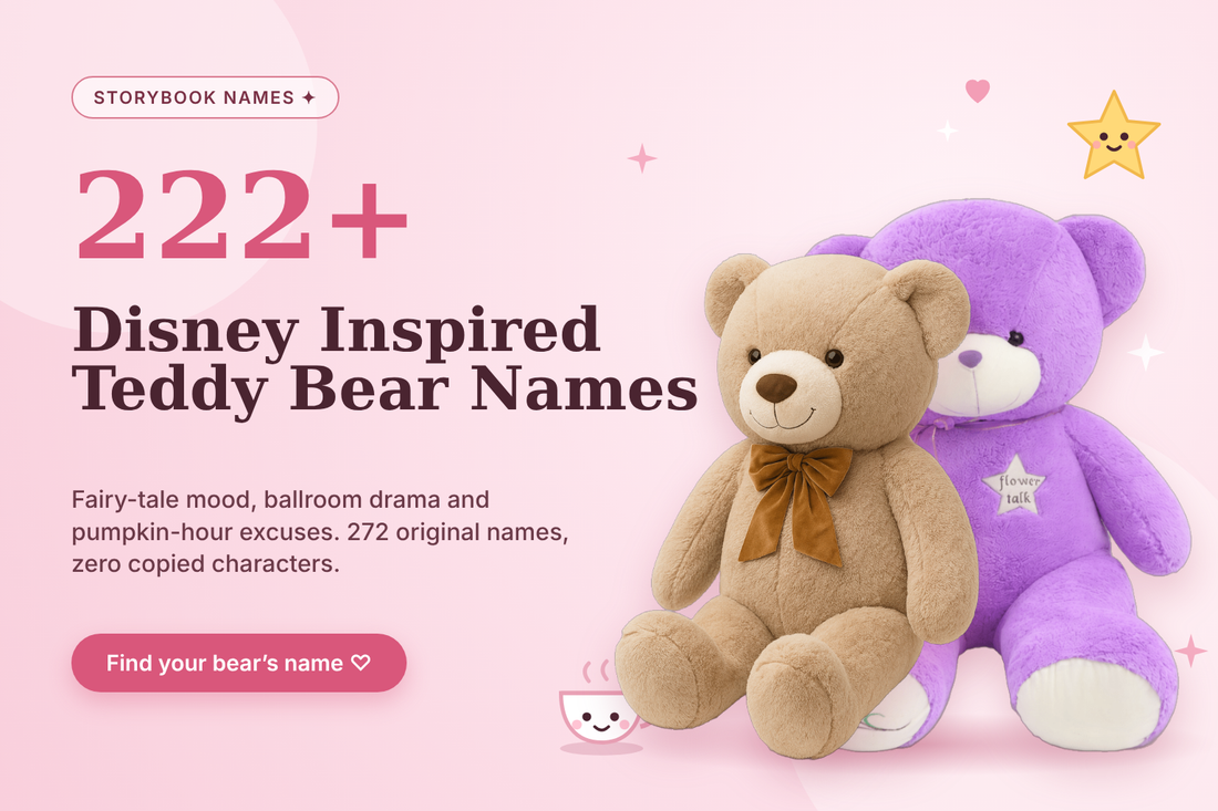 222+ Disney Inspired Teddy Bear Names