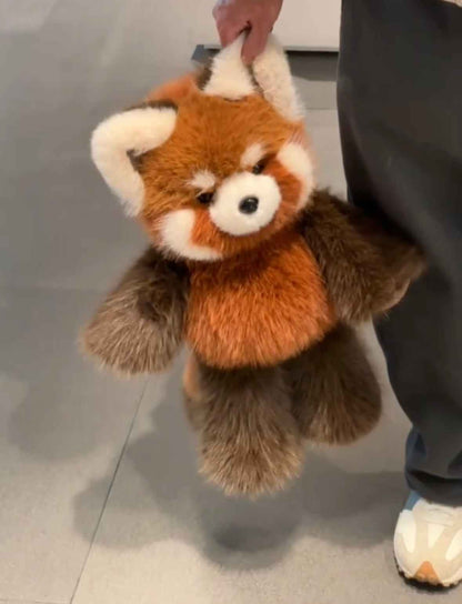 Cow & Red Panda Running Plushie Duo