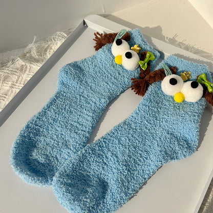Thick Fleece Chicken Slippers
