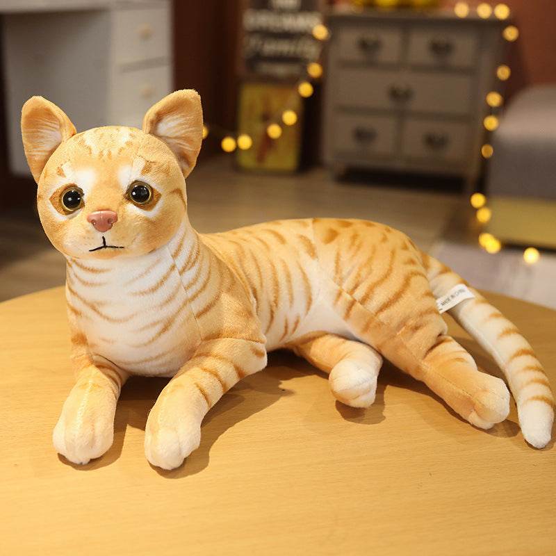 Lifelike Stuffed Cat Plush Toy - Goodlifebean