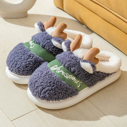 Santa's Snuggle Warm Fuzzy Slippers - Goodlifebean