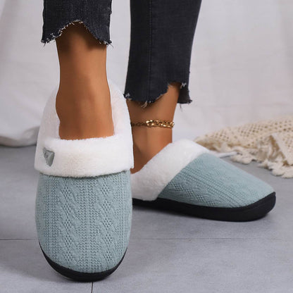 FluffKnit Cozy Plush Slippers | Fluffy Indoor Slippers - Goodlifebean
