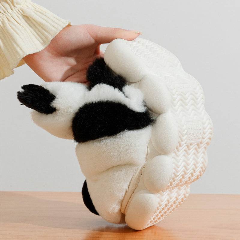 Cute Panda Plush Indoor Warm Slippers - Goodlifebean