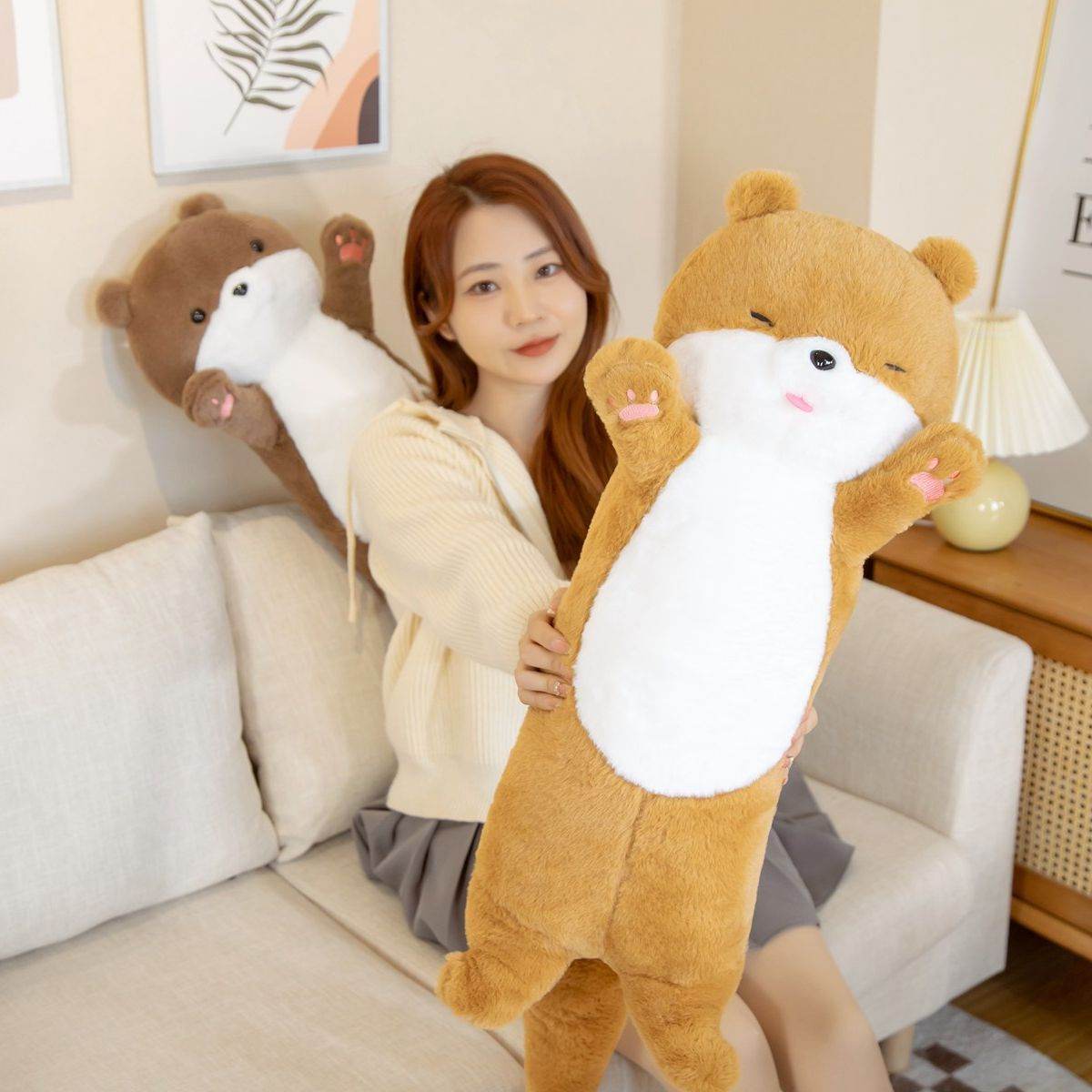 Chubby Hamster Giant Body Pillow Plushie - Goodlifebean