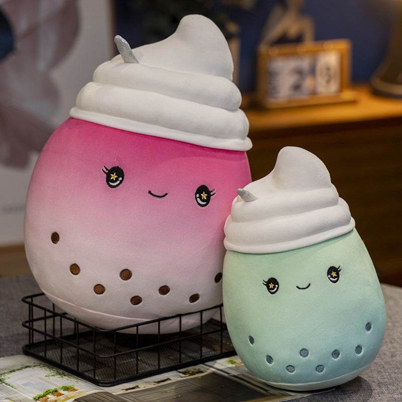 Boba Ice Cream Plushie | Bubble Tea Plushie - Goodlifebean