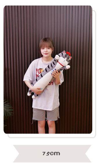 Grumpy Long Cat Pillow Plush - Goodlifebean