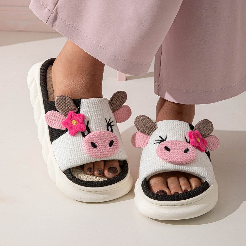 Cowzy Kawaii Slippers | Cute Cow Slippers - Goodlifebean