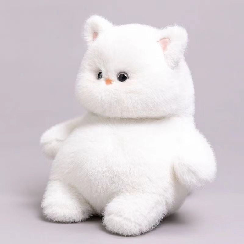 Tutu: Chubby Fluffy Black and White Cat Plushie | Stuffed Animal Cat