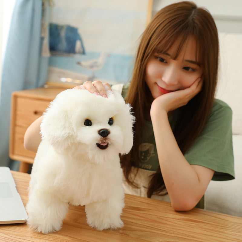 Shop Cute Bichon Frise Puppy Plushie | Stuffed Animal Bichon Frise - Goodlifebean Plushie | Stuffed Animal