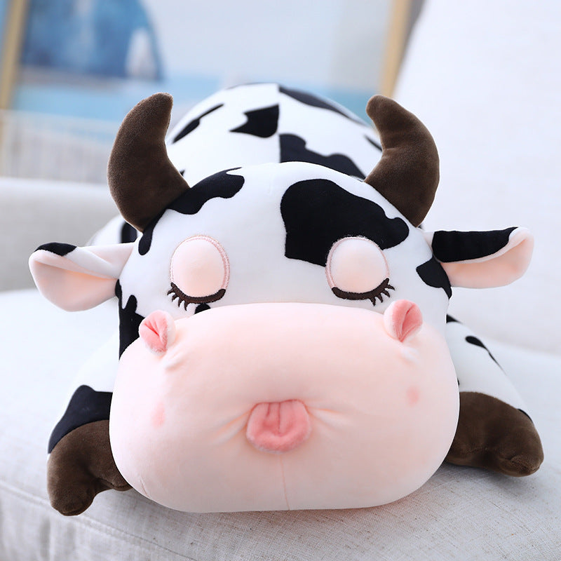 Shop ChonkyCheeks: Adorable Chubby Cow Plush - stuffed animals Goodlifebean Plushies | Stuffed Animals