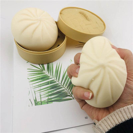 Stress Relief Steamed Bao Plushie | Decompression Toy.