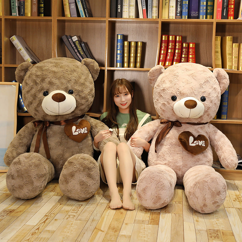 Shop Giant Fuzzy Brown Life Size Teddy Bear( 3ft) - Stuffed Animals Goodlifebean Giant Plushies