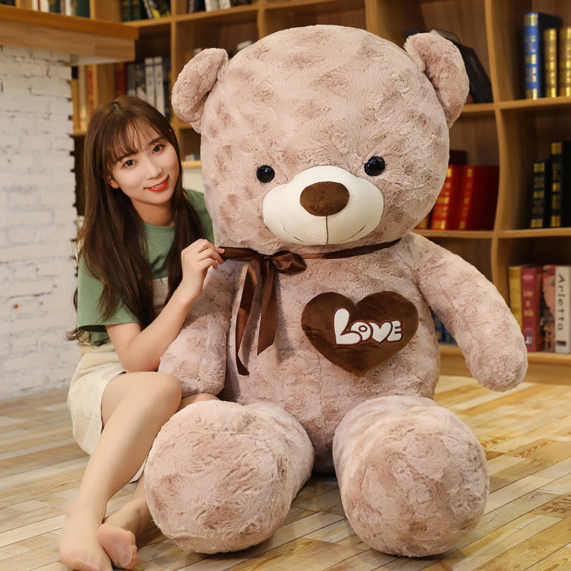 Shop Giant Fuzzy Brown Life Size Teddy Bear( 3ft) - Stuffed Animals Goodlifebean Giant Plushies