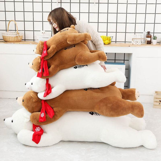 Snowflake: Big Polar Bear Plushie | 5ft Stuffed Polar Bear - Goodlifebean