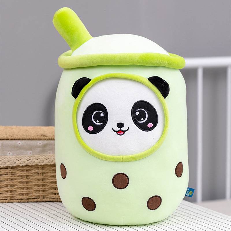 Kawaii Panda in Boba Tea Plushie | Bubble Tea Plush