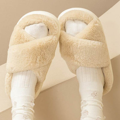 Shop CozyTwist: Criss Cross Cloud Slippers - Shoes Goodlifebean Plushies | Stuffed Animals