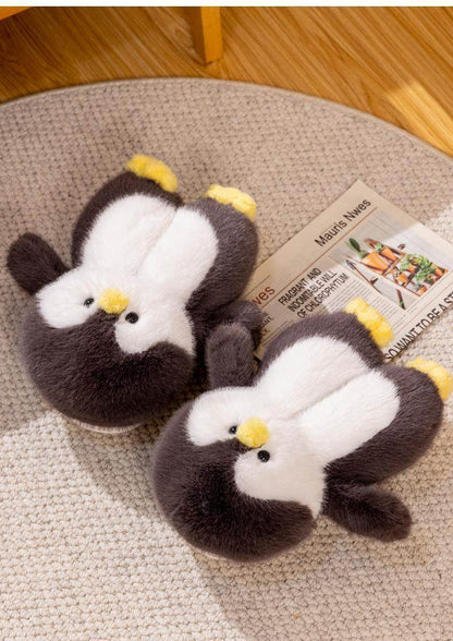 Happy Feet | Kawaii Penguin Plush Slippers - Goodlifebean