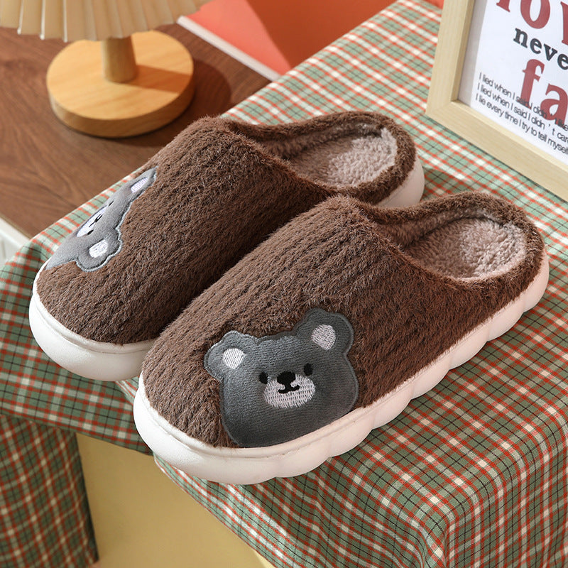 Shop Cute Rabbit Plush Fleece Slippers - Shoes Goodlifebean Plushies | Stuffed Animals