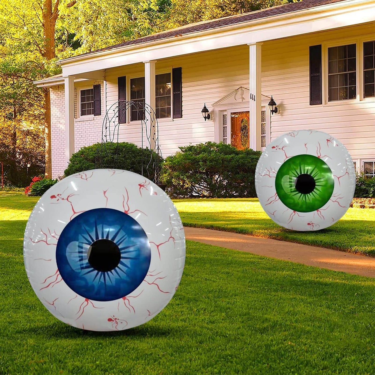 Inflatable Glow-In-The-Dark Eyeball Balloon - Goodlifebean
