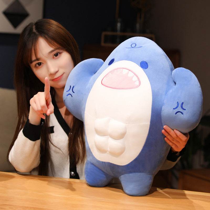 Buffed Muscular Shark Plushie