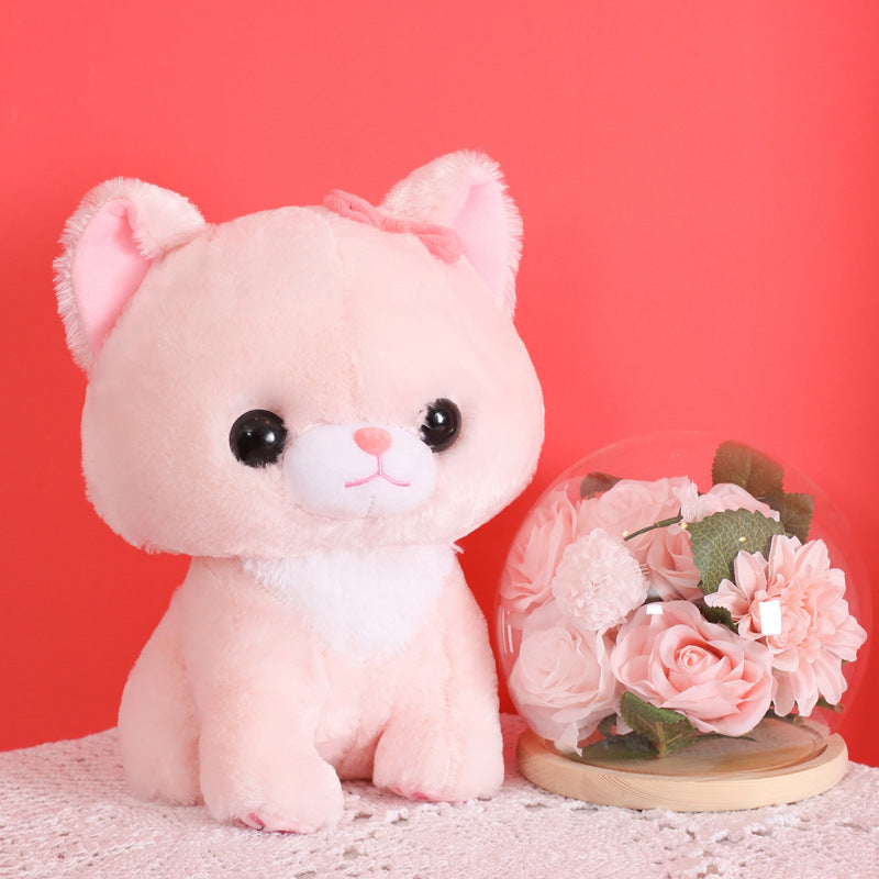 Persian Cat Plushie | Stuffed Pink Cat Plush | Kawaii Cat Plushie | Cute Plushies | Goodlifebean