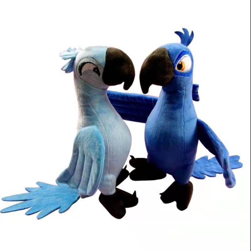 Rare Blue Parrot Stuffed Animal | Stuffed Hyacinth Macaw Parrot.
