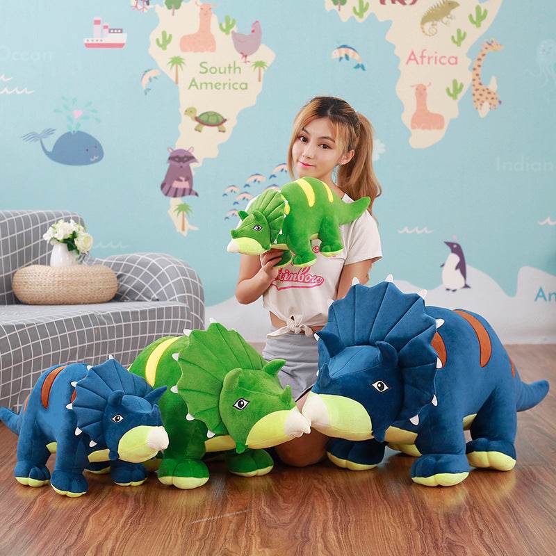 Giant Tricia the Triceratops Dinosaur Plush Toy - Goodlifebean