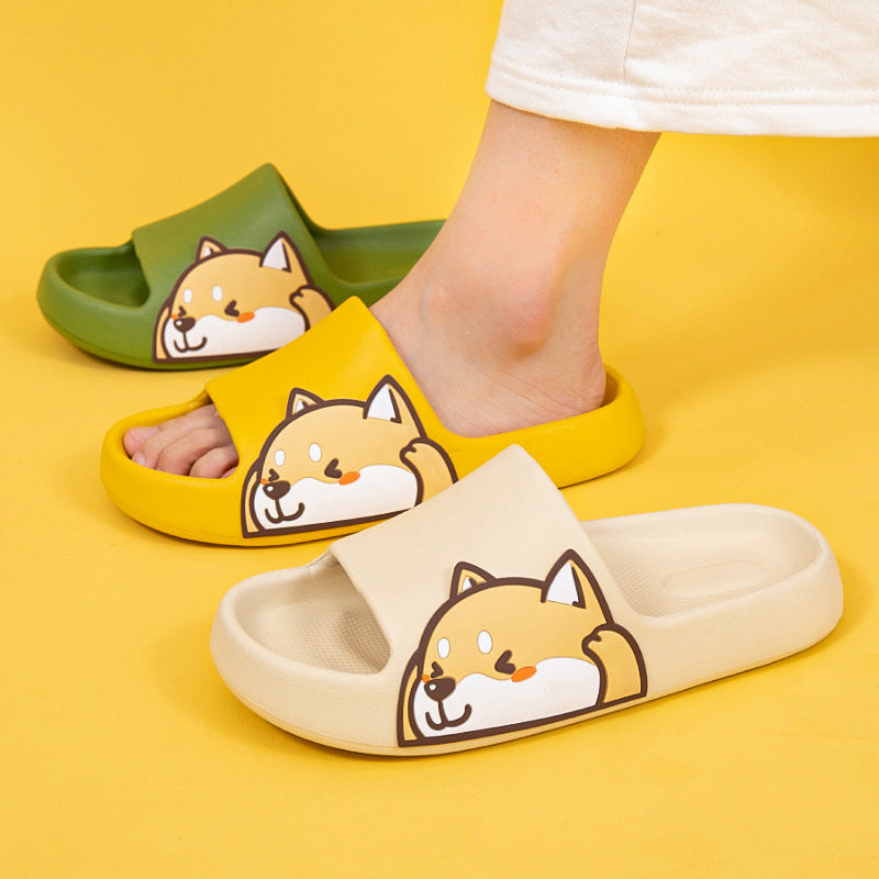 Kawaii Shiba Inu Comfy Indoor Slippers