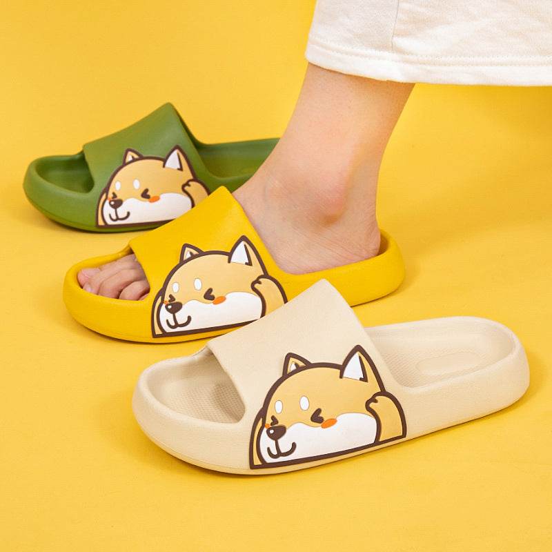 Kawaii Shiba Inu Comfy Indoor Slippers - Goodlifebean