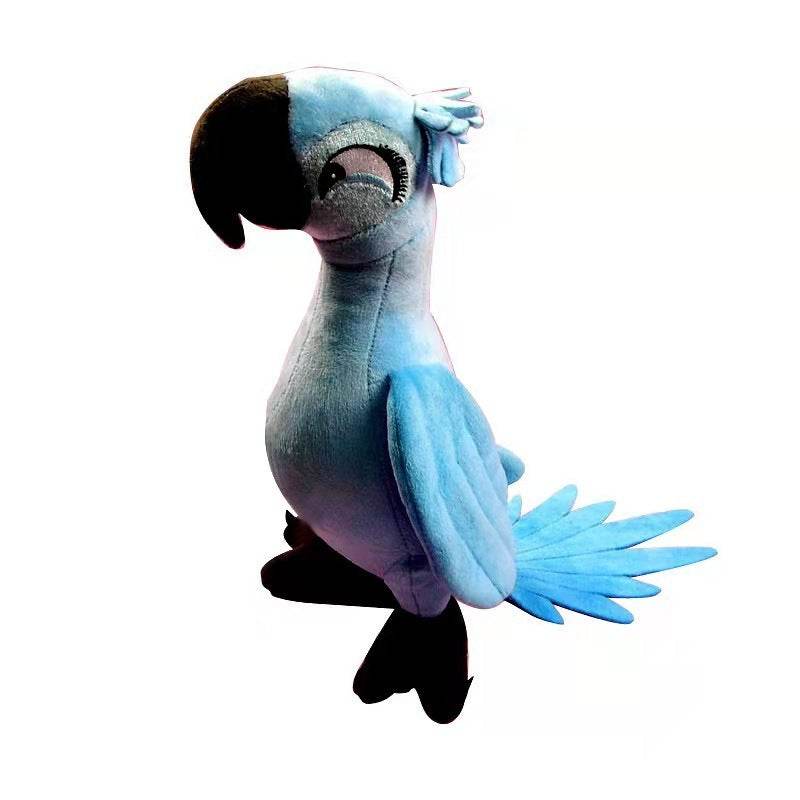 Rare Blue Parrot Stuffed Animal | Stuffed Hyacinth Macaw Parrot.