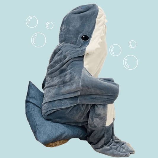 Shop Cozy Sharkie™: Cozy Shark Hoodie Blanket For Adults - Goodlifebean Plushies | Stuffed Animals