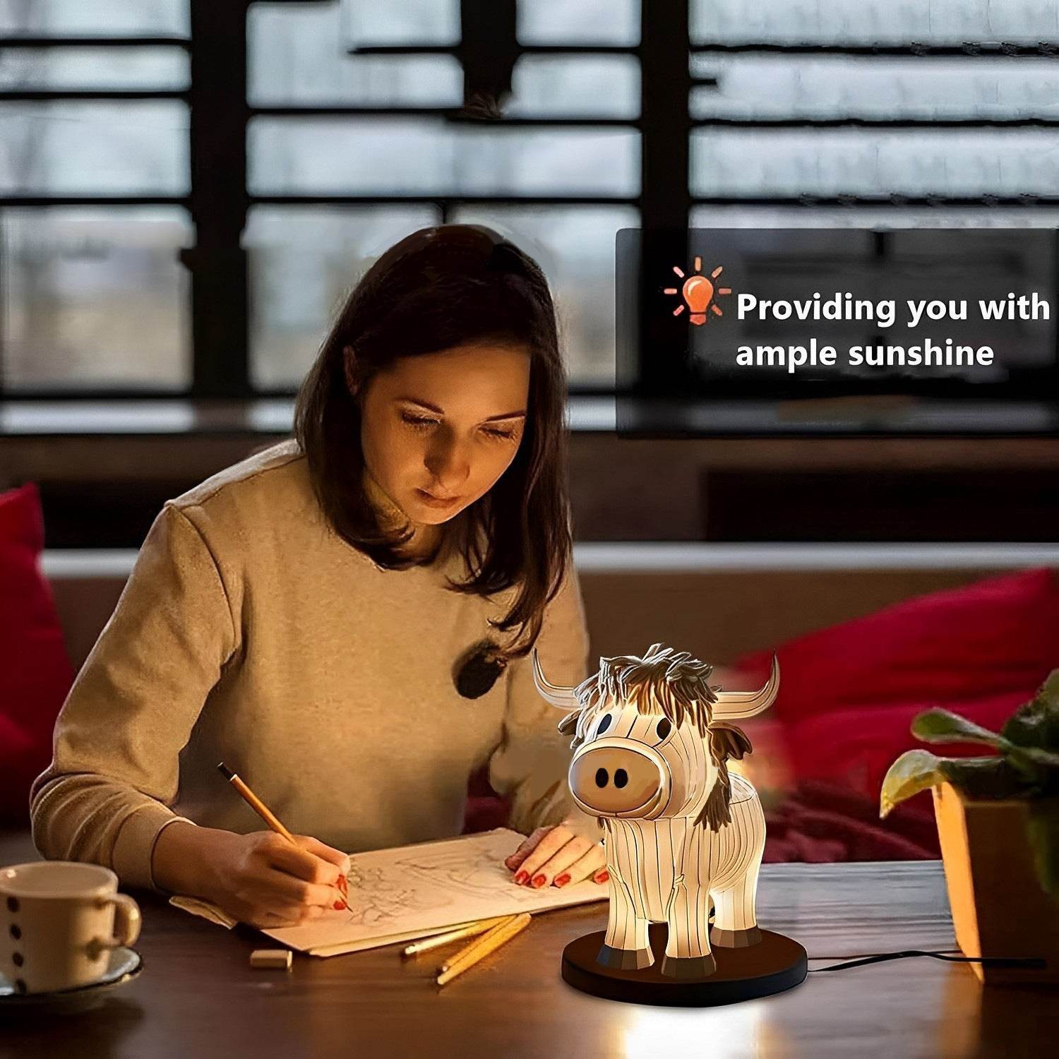 Moo N Glow: Cute Cow Table Lamp - Goodlifebean