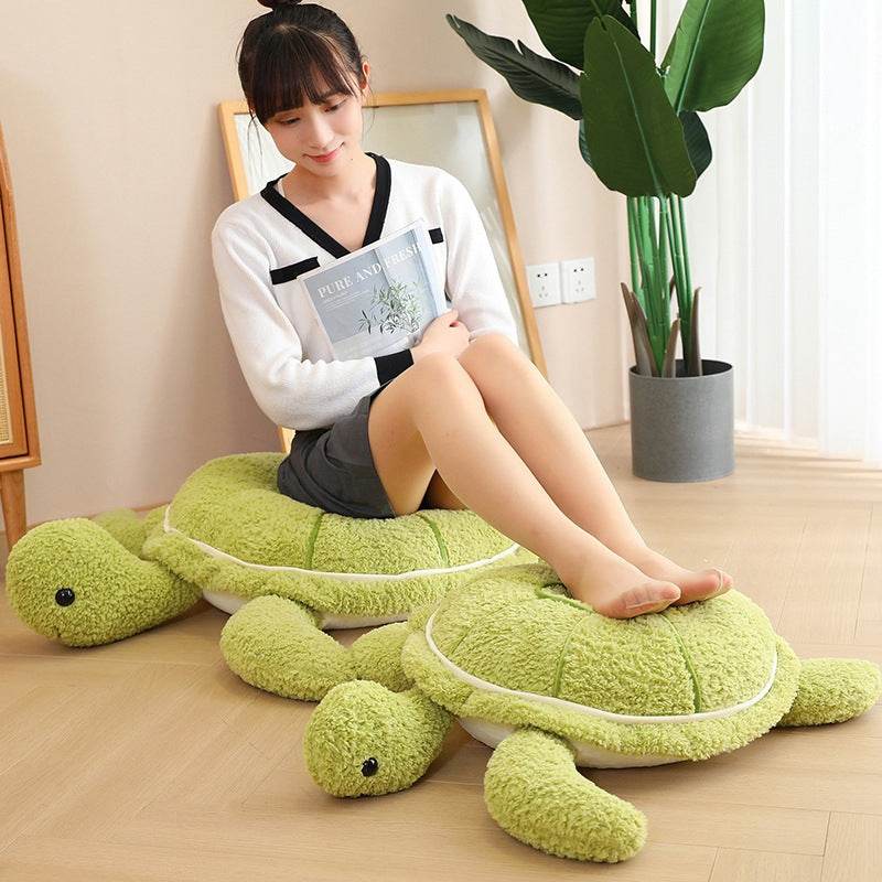 Toby: Big Stuffed Turtle Plushie - Goodlifebean