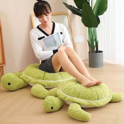 Toby: Big Stuffed Turtle Plushie - Goodlifebean