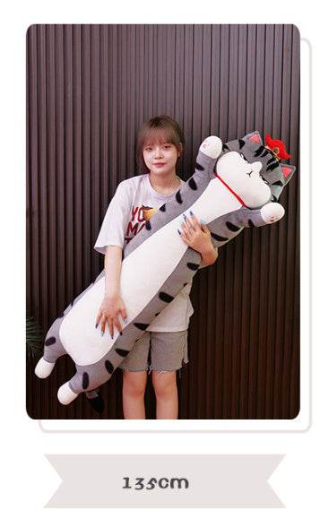 Grumpy Long Cat Pillow Plush - Goodlifebean