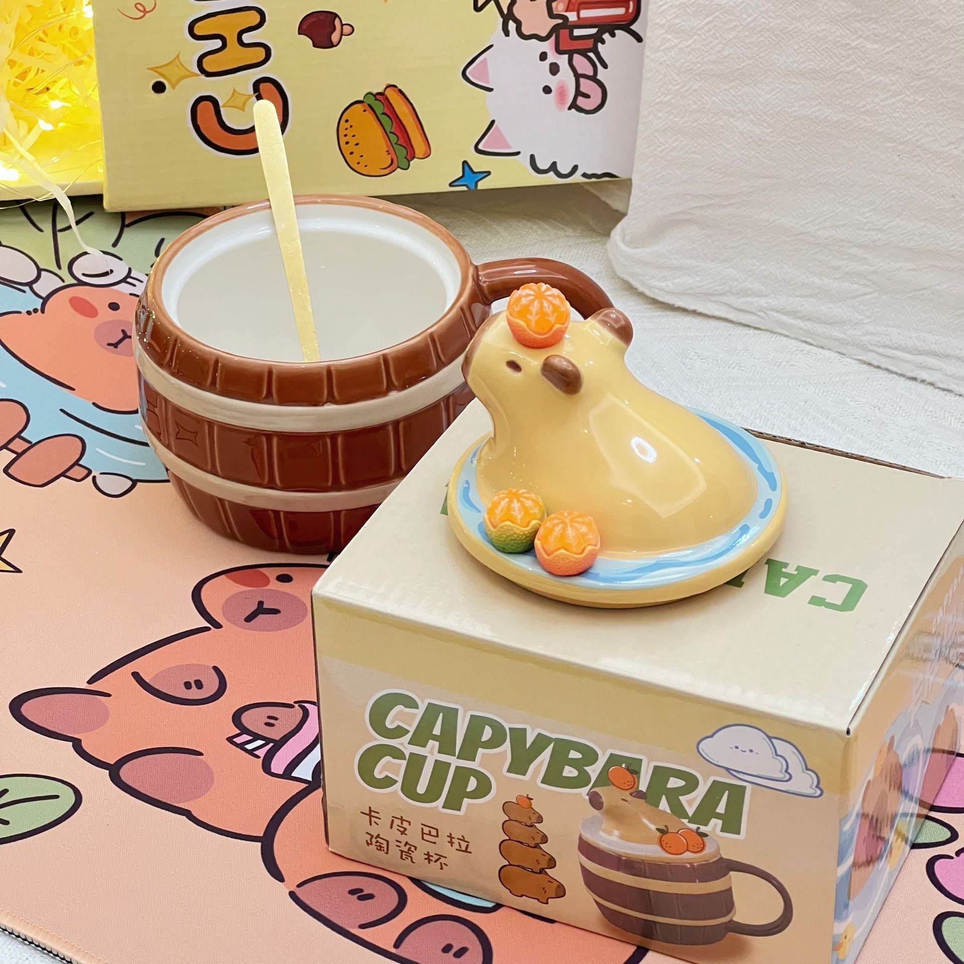 BuyCute Capybara Mug | Kawaii Mug - Goodlifebean Plushies | Stuffed Animals