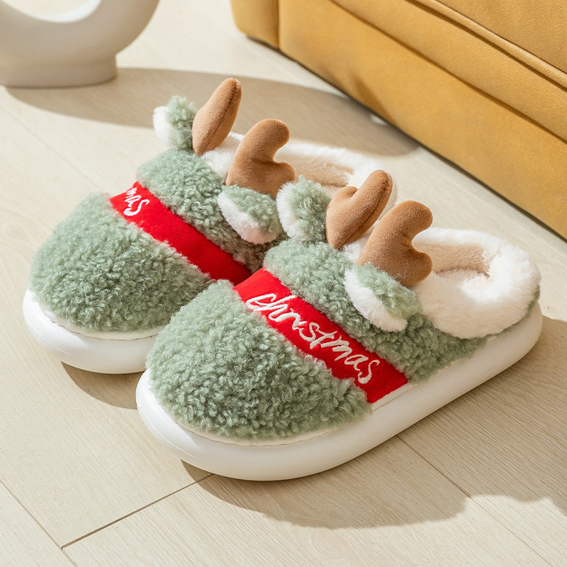 Santa's Snuggle Warm Fuzzy Slippers