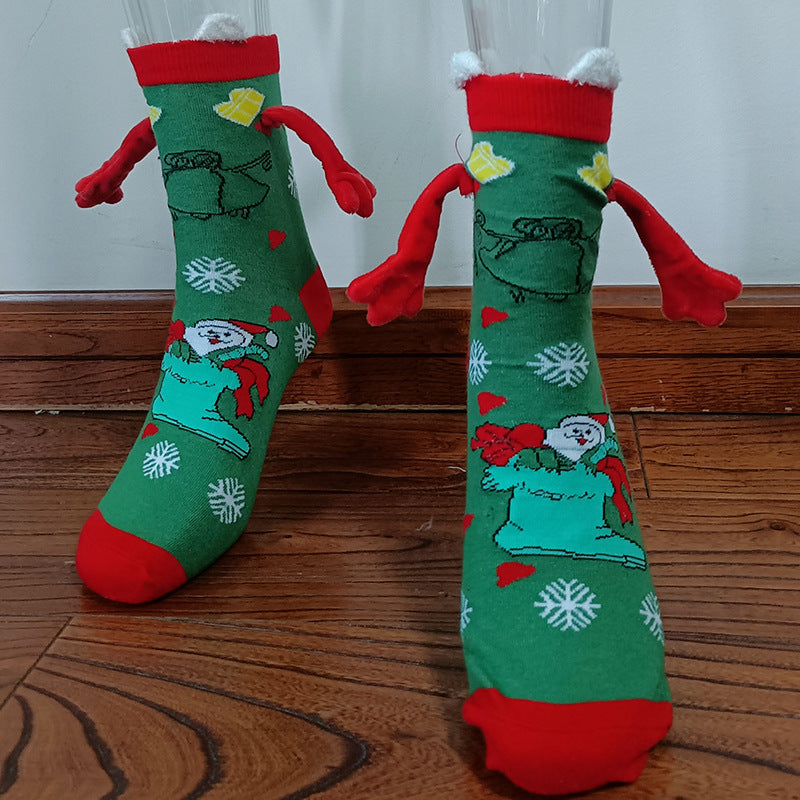 Shop Hand holding Christmas Socks - Shoes Goodlifebean Plushies | Stuffed Animals